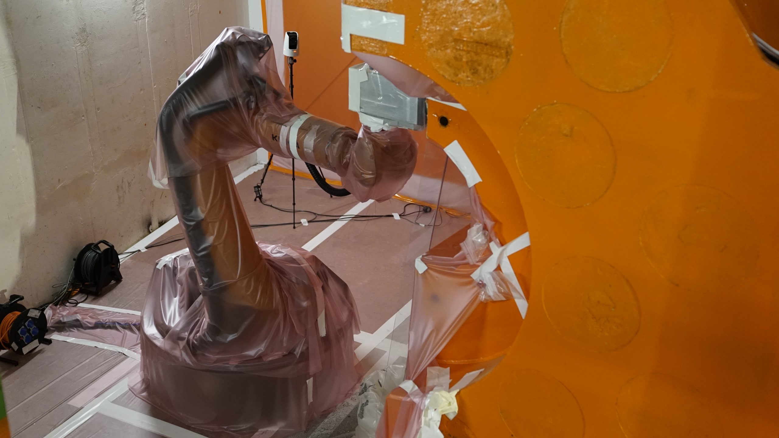 Robotic solution: successful preparation of the CMS rotating shielding for future HL-LHC vacuum module installation