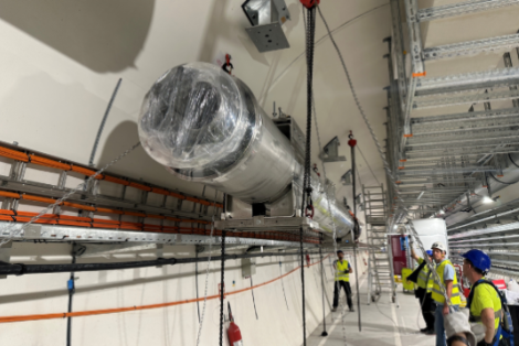 First phase of installation complete for the new HiLumi LHC Cryogenic Distribution Line